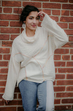Load image into Gallery viewer, Sunrise Cowl Neck Pullover in Natural