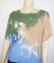 Load image into Gallery viewer, Earth Short Sleeve Sky-Dye Sweater Top