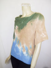 Load image into Gallery viewer, Earth Short Sleeve Sky-Dye Sweater Top