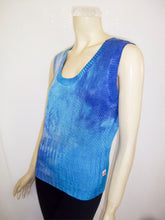 Load image into Gallery viewer, Summer Vintage Sky-Dye Tank-Top in Sky Blue Summer
