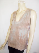 Load image into Gallery viewer, Summer Vintage Sky-Dye Tank-Top in Beige Summer
