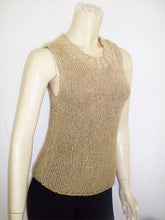 Load image into Gallery viewer, Summer Vintage Sky-Dye Tank-Top in Warm Beige Summer
