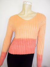 Load image into Gallery viewer, Summer Vintage Sky-Dye Sweater Shirt in Orange Summer Fun
