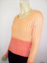 Load image into Gallery viewer, Summer Vintage Sky-Dye Sweater Shirt in Orange Summer Fun
