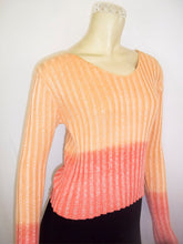 Load image into Gallery viewer, Summer Vintage Sky-Dye Sweater Shirt in Orange Summer Fun
