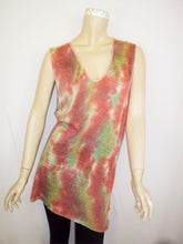 Load image into Gallery viewer, Summer Vintage Sky-Dye Dress in Orange Summertime Love
