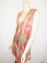Load image into Gallery viewer, Summer Vintage Sky-Dye Dress in Orange Summertime Love
