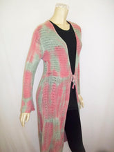 Load image into Gallery viewer, Summer Vintage Sky-Dye Cardigan in Raspberry Ocean Summer
