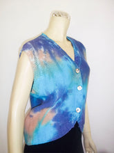 Load image into Gallery viewer, Summer Vintage Sky-Dye Cardigan in Ocean Summer Love
