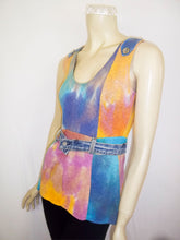 Load image into Gallery viewer, Summer Vintage Sky-Dye Dress in Vibrant Jean Summer
