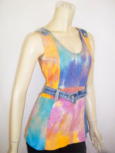 Load image into Gallery viewer, Summer Vintage Sky-Dye Dress in Vibrant Jean Summer
