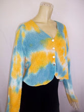 Load image into Gallery viewer, Summer Vintage Sky-Dye Cardigan in Summertime Sunshine
