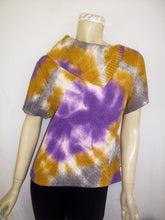Load image into Gallery viewer, Summer Vintage Sky-Dye Sweater Shirt in Purple Summertime Beauty
