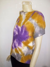 Load image into Gallery viewer, Summer Vintage Sky-Dye Sweater Shirt in Purple Summertime Beauty
