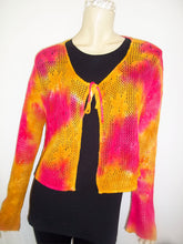 Load image into Gallery viewer, Summer Vintage Sky-Dye Cardigan in Yellow Summer Sunrise
