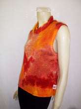 Load image into Gallery viewer, Summer Vintage Sky-Dye Sleeveless Blouse in Vermillian Summer Sunrise

