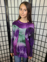 Load image into Gallery viewer, Bejeweled Mid Sky-Dye Long-Sleeved Pullover in Spring Collage
