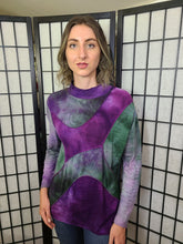 Load image into Gallery viewer, Bejeweled Mid Sky-Dye Long-Sleeved Pullover in Spring Mosaic

