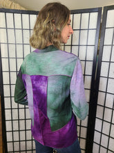 Load image into Gallery viewer, Bejeweled Mid Sky-Dye Long-Sleeved Pullover in Spring Mosaic
