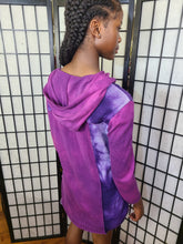 Load image into Gallery viewer, Bejeweled Long Sky-Dye Long-Sleeved Hoodie in Dazzling Spring Night
