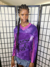 Load image into Gallery viewer, Bejeweled Mid Sky-Dye Long-Sleeved Pullover in Springtide Pink
