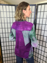 Load image into Gallery viewer, Bejeweled Mid Sky-Dye Long-Sleeved Pullover in Forest Spring Morning
