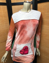 Load image into Gallery viewer, Fresh Fruit Sky-Dye Long Long-Sleeved Crew-Necked Pullover in Orange Heartfelt Love
