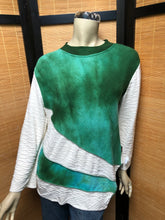 Load image into Gallery viewer, Fresh Fruit Sky-Dye Long Long-Sleeved Crew-Necked Pullover in Green Spring Forest
