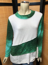 Load image into Gallery viewer, Fresh Fruit Sky-Dye Mid Long-Sleeved Crew-Necked Pullover in Greenwood Stylish Sun

