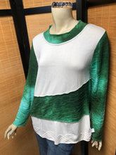 Load image into Gallery viewer, Fresh Fruit Sky-Dye Mid Long-Sleeved Crew-Necked Pullover in Greenwood Stylish Sun
