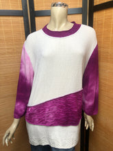 Load image into Gallery viewer, Fresh Fruit Sky-Dye Long Long-Sleeved Crew-Necked Pullover in Hot Pink Spring
