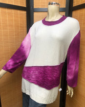 Load image into Gallery viewer, Fresh Fruit Sky-Dye Long Long-Sleeved Crew-Necked Pullover in Hot Pink Spring
