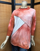 Load image into Gallery viewer, Fresh Fruit Sky-Dye Long Long-Sleeved Crew-Necked Pullover in Burnt Orange Sunrise
