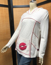 Load image into Gallery viewer, Fresh Fruit Sky-Dye Long Long-Sleeved Hooded Pullover in Pale White Spring
