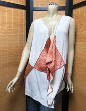 Load image into Gallery viewer, Fresh Fruit Sky-Dye Long Sleeveless Cardigan in Beautiful Hazy Sunrise
