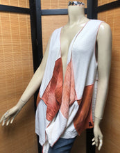 Load image into Gallery viewer, Fresh Fruit Sky-Dye Long Sleeveless Cardigan in Beautiful Hazy Sunrise
