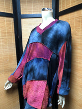 Load image into Gallery viewer, Bejeweled Long Sky-Dye Long-Sleeved Pullover in Fall Blue Sunrise
