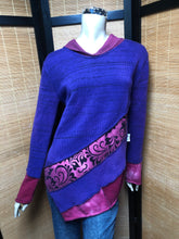 Load image into Gallery viewer, Bejeweled Long Sky-Dye Long-Sleeved Pullover in Stylish Autumn Blue
