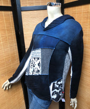 Load image into Gallery viewer, Bejeweled Mid Sky-Dye Long-Sleeved Pullover in Dazzling Autumn Blanche
