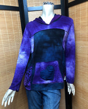 Load image into Gallery viewer, Bejeweled Long Sky-Dye Long-Sleeved Pullover in Purple Autumn

