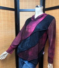 Load image into Gallery viewer, Bejeweled Mid Sky-Dye Long-Sleeved Pullover in Dark Autumn Pink

