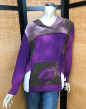 Load image into Gallery viewer, Bejeweled Long Sky-Dye Long-Sleeved Pullover in Earthy Fall Delight w/ Lip logo
