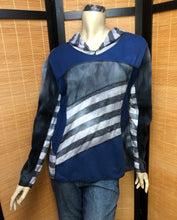 Load image into Gallery viewer, Bejeweled Mid Sky-Dye Long-Sleeved Pullover in White Autumn Beauty
