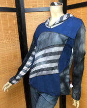 Load image into Gallery viewer, Bejeweled Mid Sky-Dye Long-Sleeved Pullover in White Autumn Beauty
