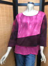 Load image into Gallery viewer, Bejeweled Mid Sky-Dye Long-Sleeved Pullover in Pink Autumn Moon
