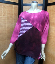 Load image into Gallery viewer, Bejeweled Long Sky-Dye Long-Sleeved Pullover in Sublime Pink Moonrise
