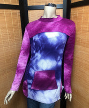 Load image into Gallery viewer, Bejeweled Long Sky-Dye Long-Sleeved Pullover w/Pockets in Autumn Sky Love
