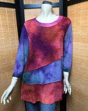 Load image into Gallery viewer, Bejeweled Long Sky-Dye Long-Sleeved Pullover in Festive Fall Night
