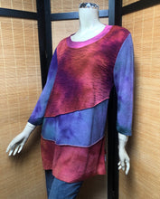 Load image into Gallery viewer, Bejeweled Long Sky-Dye Long-Sleeved Pullover in Festive Fall Night
