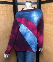 Load image into Gallery viewer, Bejeweled Long Sky-Dye Long-Sleeved Pullover in Cold Autumn Sky
